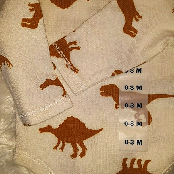 New with tags ☆OLD NAVY☆ Newborn Thermal Dinosaur Bodysuit☆ - Picture 11 of 12